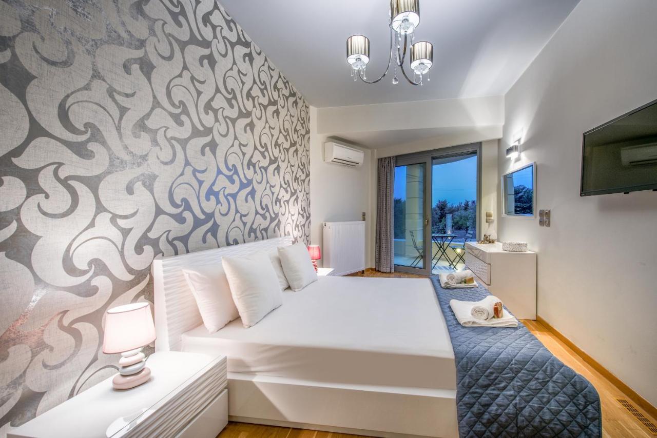 Astarte Villas - Istar Villa With Tennis Court Makhairádhon Zewnętrze zdjęcie